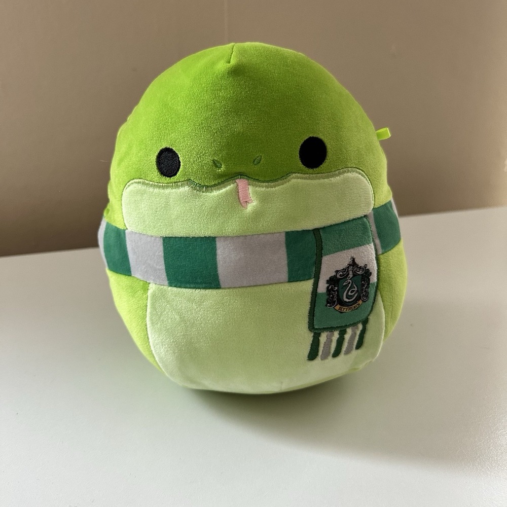 Kellytoy Squishmallow Harry Potter Slytherin Snake Plush 8" Green Wizard